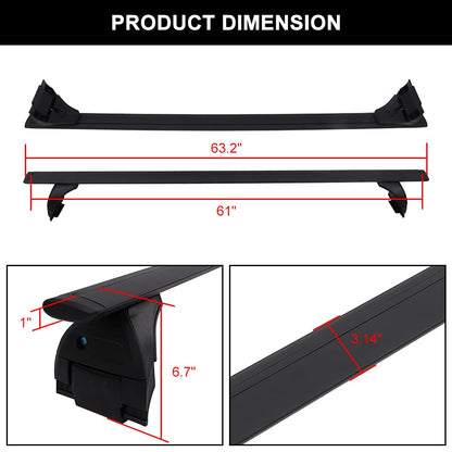 Roof Rack Fit for 2007-2025 Jeep Wrangler JK JL Gladiator JT 2&4 Door