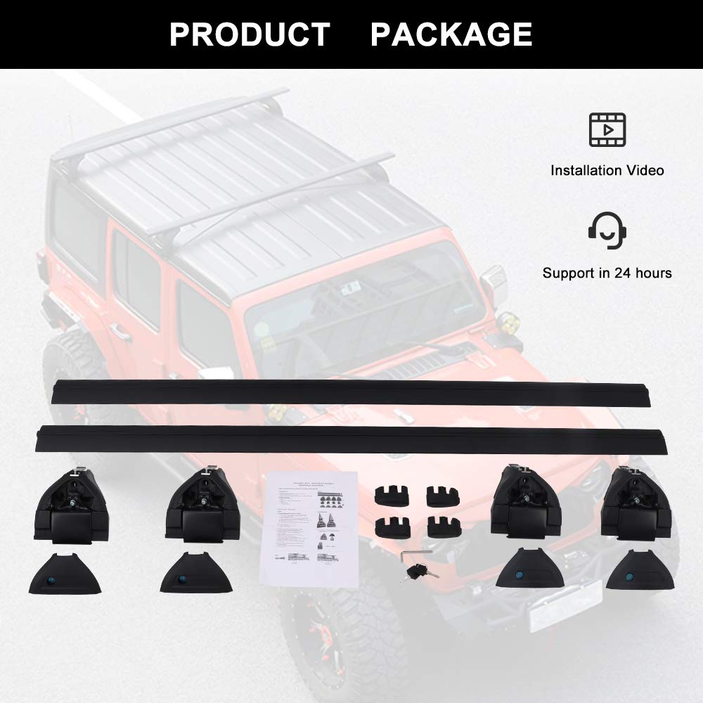 Roof Rack Fit for 2007-2025 Jeep Wrangler JK JL Gladiator JT 2&4 Door