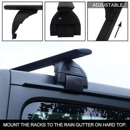 2/4 Door Roof Rack Fit for 2007-2025 Jeep Wrangler JK JL Gladiator JT - OHMU