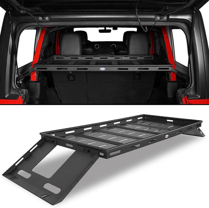 Rear Trunk Cargo Rack Basket for 2007-2024 Jeep Wrangler JK JL Unlimited 4-Door