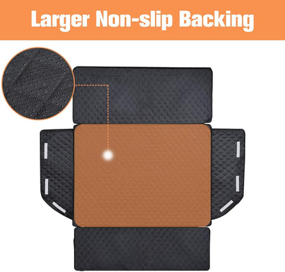 Waterproof Pet Cargo Cover Dog Seat Mat for SUVs Sedans Vans with Bumper Flap Protector