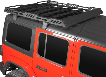 Roof Rack Cargo Basket Crossbar for 2018-2024 Jeep Wrangler JL & Gladiator JT