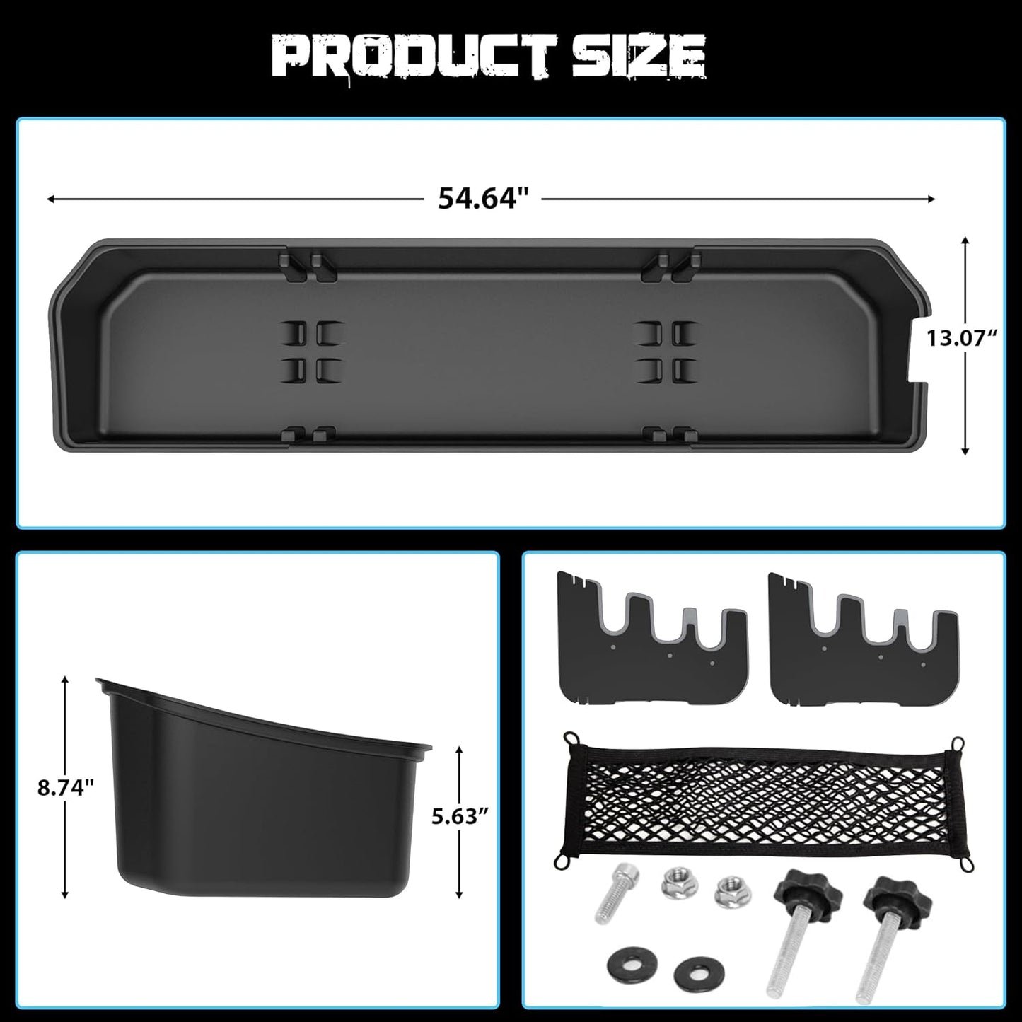 Underseat Storage Compatible with 2015-2024 F-150 F250 F350 F450 F550