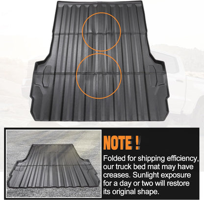 5FT Truck Bed Mat with Raised Edge for 2023 2024 Chevy Colorado/GMC Canyon Accessories