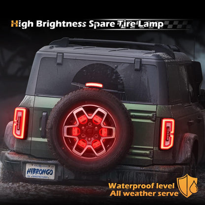 Spare Tire Brake Lights Compatible with 2021-2023 Ford Bronco