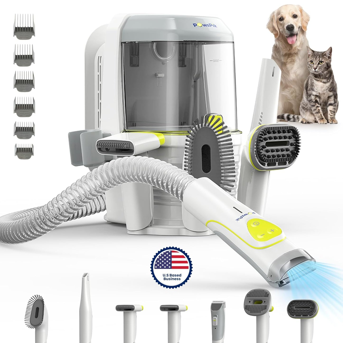 Products Low Noise Dog Hair Vacuum & Dog Grooming Kit