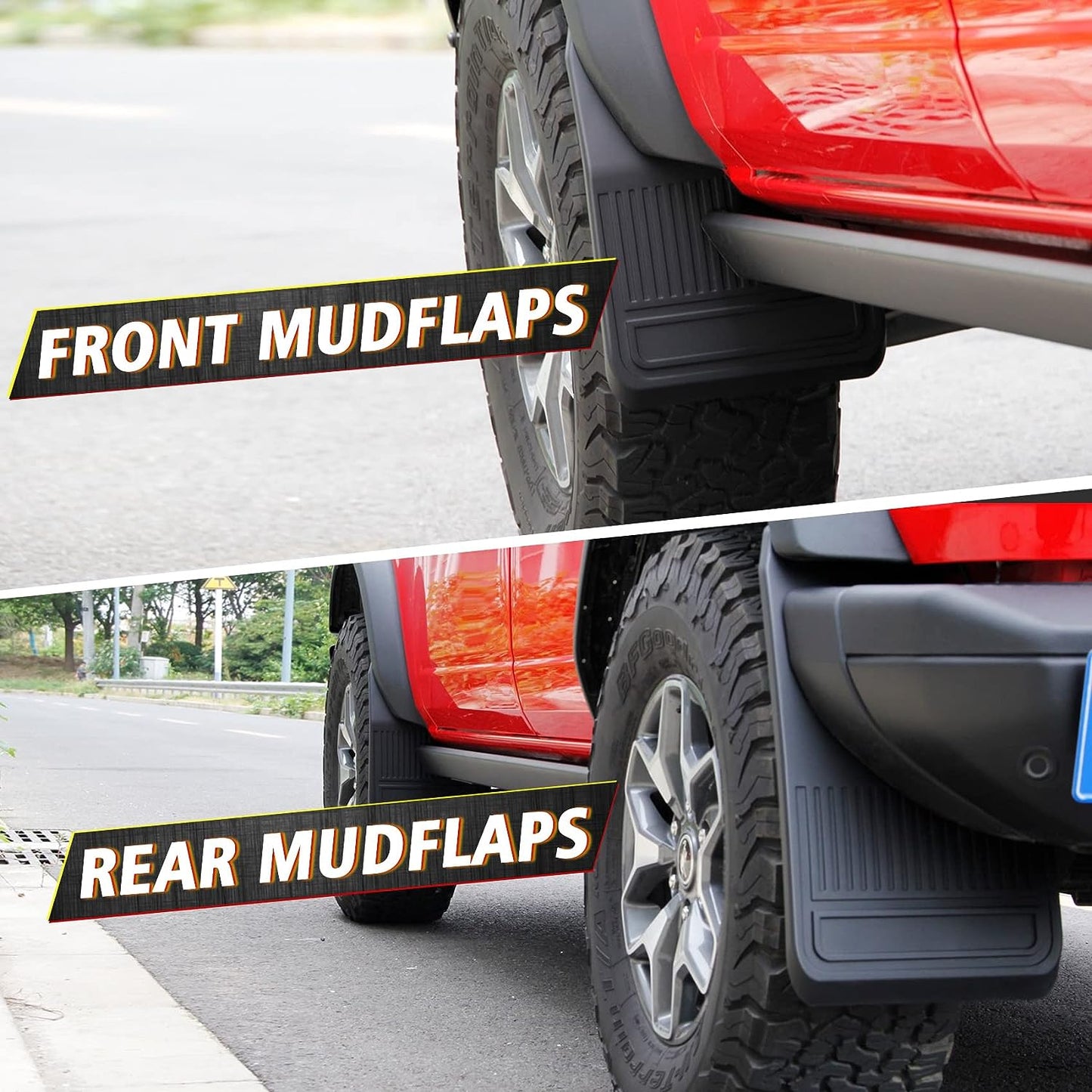 Mud Flaps Compatible with Ford Bronco 2021 2022 2023 2024