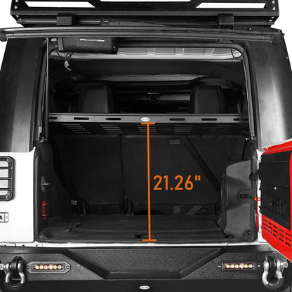 Rear Trunk Cargo Rack Basket for 2007-2024 Jeep Wrangler JK JL Unlimited 4-Door