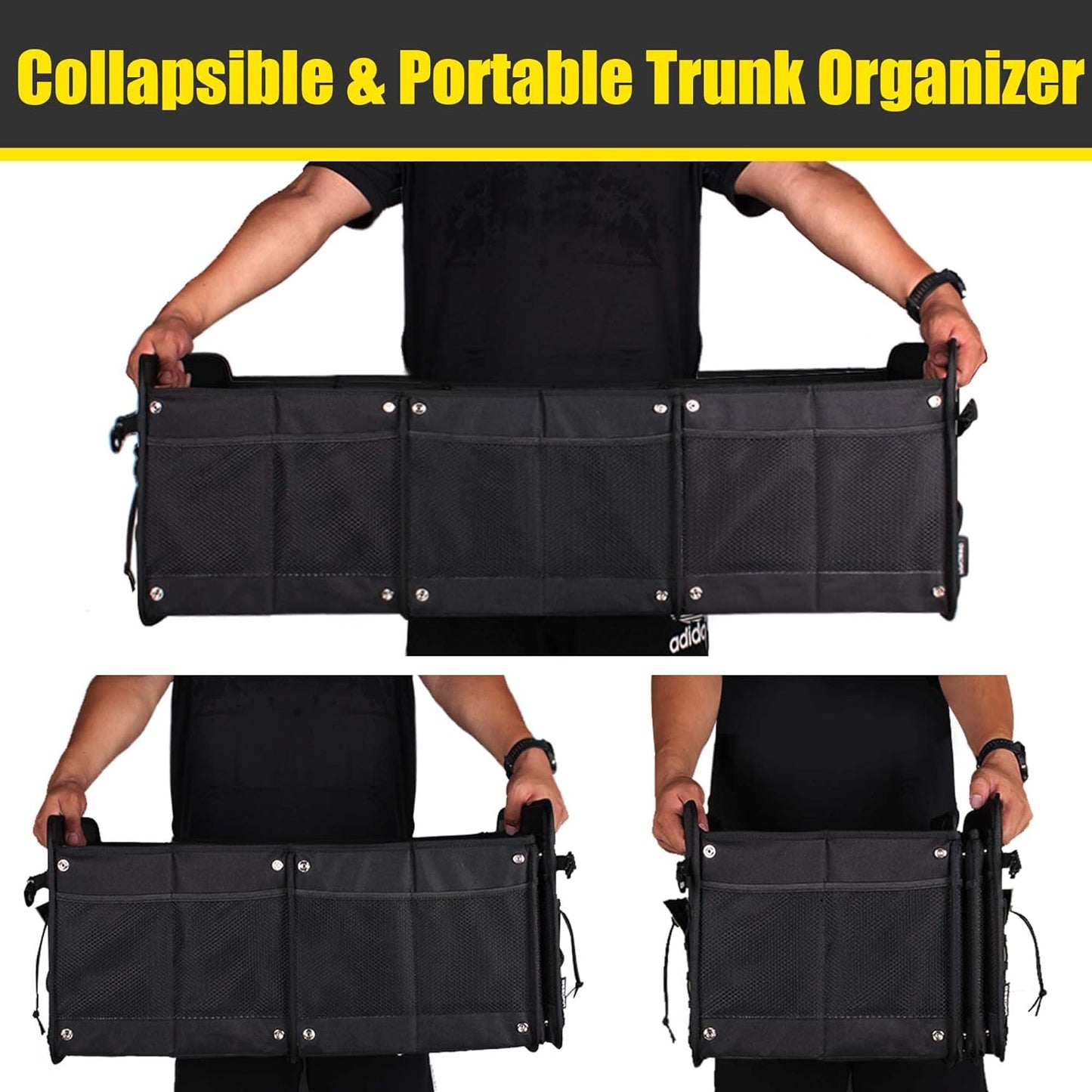 Upgraded Large Trunk Organizer with Removable Cooler Bag