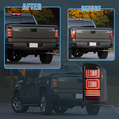 LED Tail lights Fit for GMC Sierra 1500/2500HD/3500HD 2014-2018