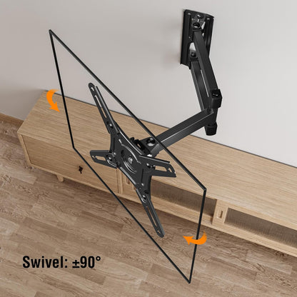 UL Listed Full Motion TV Monitor Wall Mount for Most 14-42 Inch