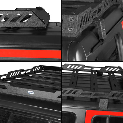 Roof Rack Cargo Basket Crossbar for 2018-2024 Jeep Wrangler JL & Gladiator JT