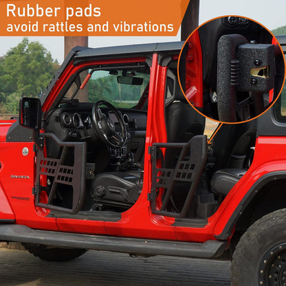 4 Doors textured Tube Half Guards for Jeep Wrangler JL Unlimited | Gladiator JT 2018-2024