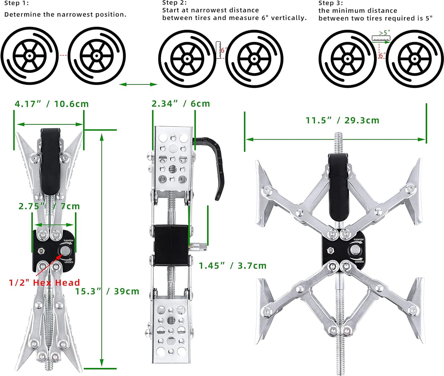 X-Shaped RV Stabilizer Wheel Chock (Allow Drill Adjust)