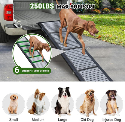 Longest 71" Large Dog Car Ramp for Dogs to Get Into a Car,SUV & Trucks