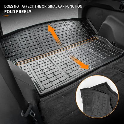 Set of 4 Mats Compatible with 2019 2020 2021 2022 2023 Toyota Rav4 Cargo Mat Trunk Mat