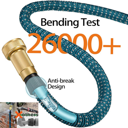 25 ft All New 2024 Retractable Water Hose with 3/4" Solid Brass Fittings