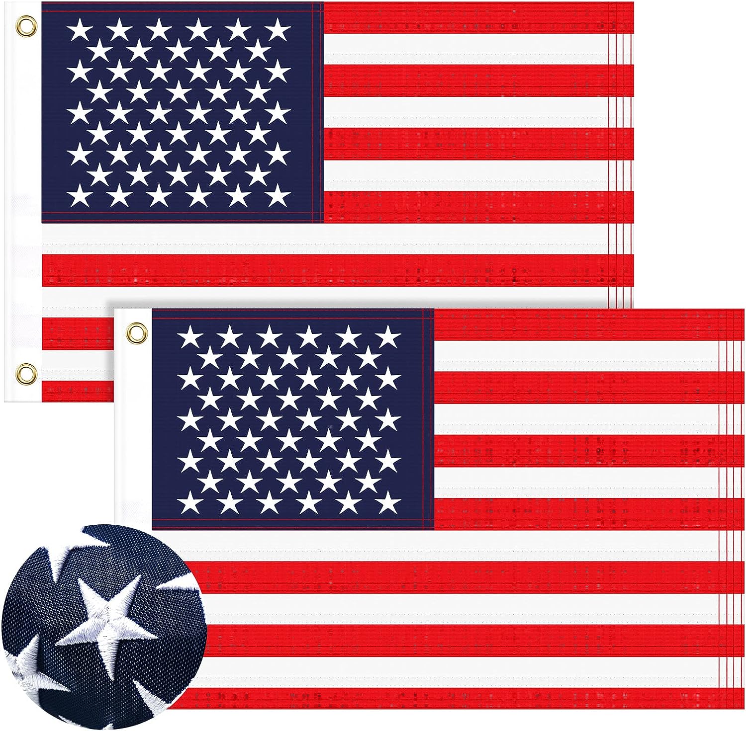 2 Pieces American Flag 12 x 18 Inch Small US Boat Star – OHMU