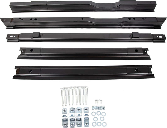 5 Steel Rails Truck Bed Crossmember Compatible with 1999-2018 Ford F250 F350 2008-2016 Ford F450