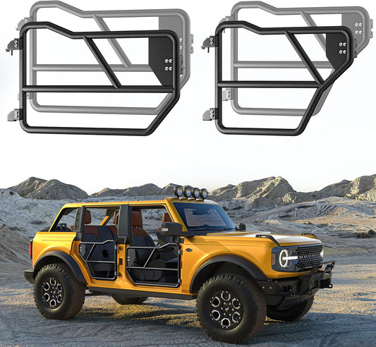 4PCS Bronco Tube Doors for Ford Bronco 4-Door 2021 2022 2023 2024 Accessories