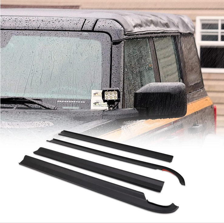 4 Door Rain Guard Deflector Visor Cover System fits Ford Bronco 2021-2024