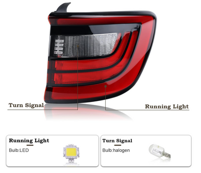 Rear Taillight Set For Dodge Durango 2014-2023 - OHMU