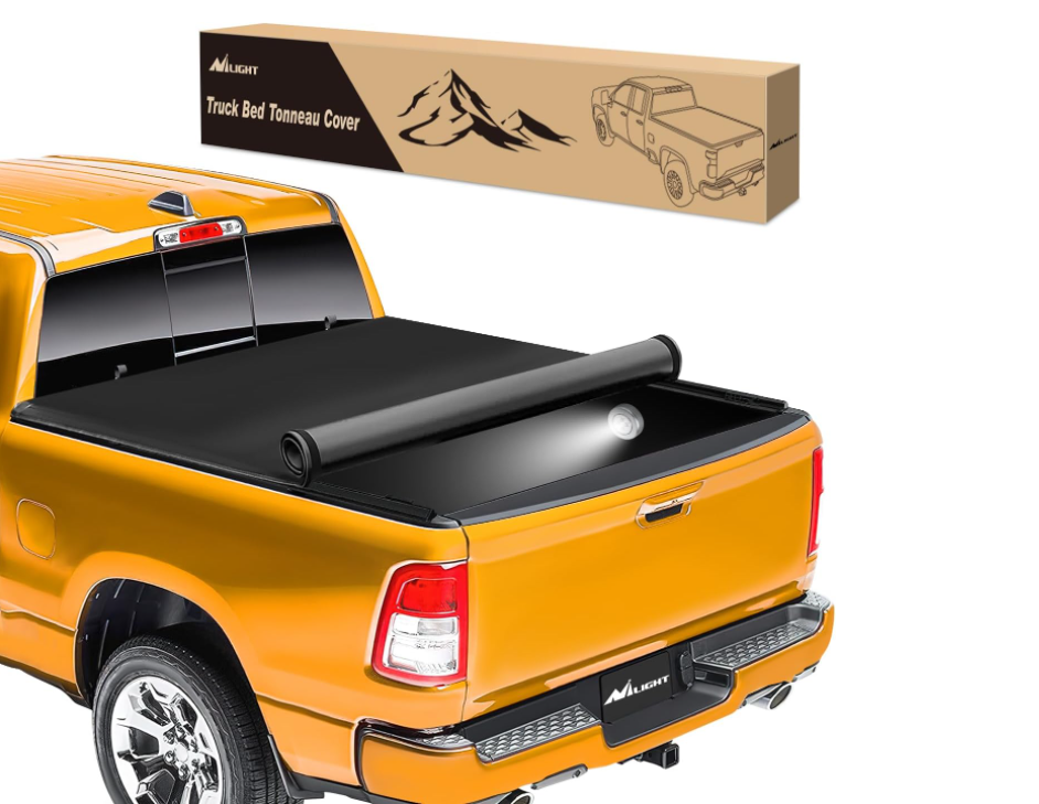 Soft Roll Up Truck Bed Cover Compatible with Ford F150 2009-2014