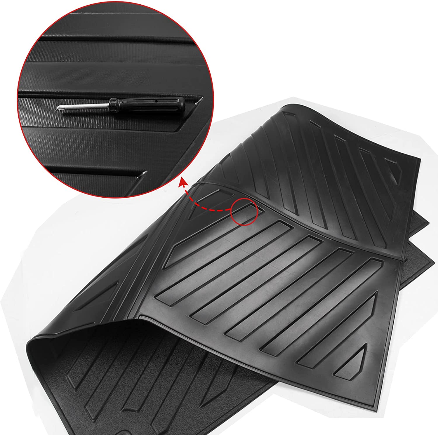  JTYZSM Trunk Bed Mat Fit for 2005-2023 Toyota Tacoma
