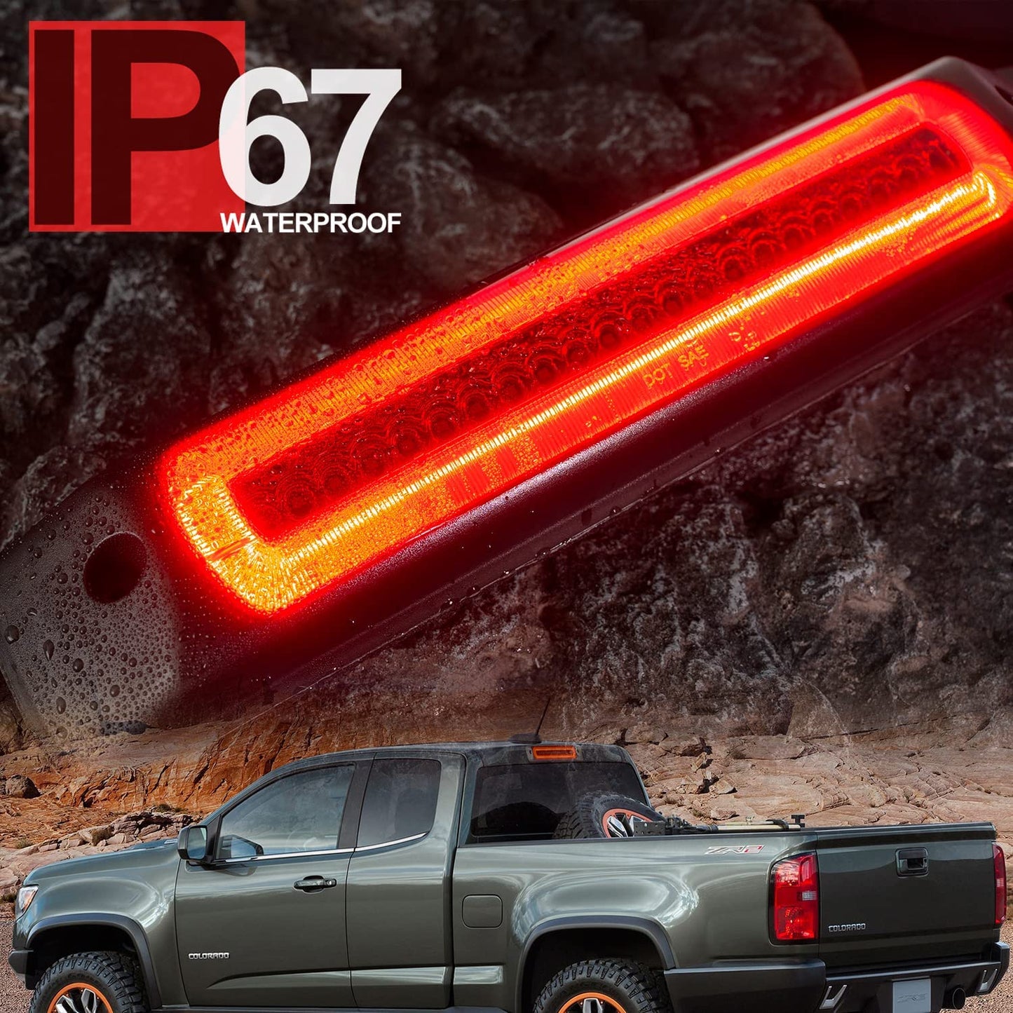 Led Third Brake Light for 2015-2022 Chevy Colorado GMC Canyon